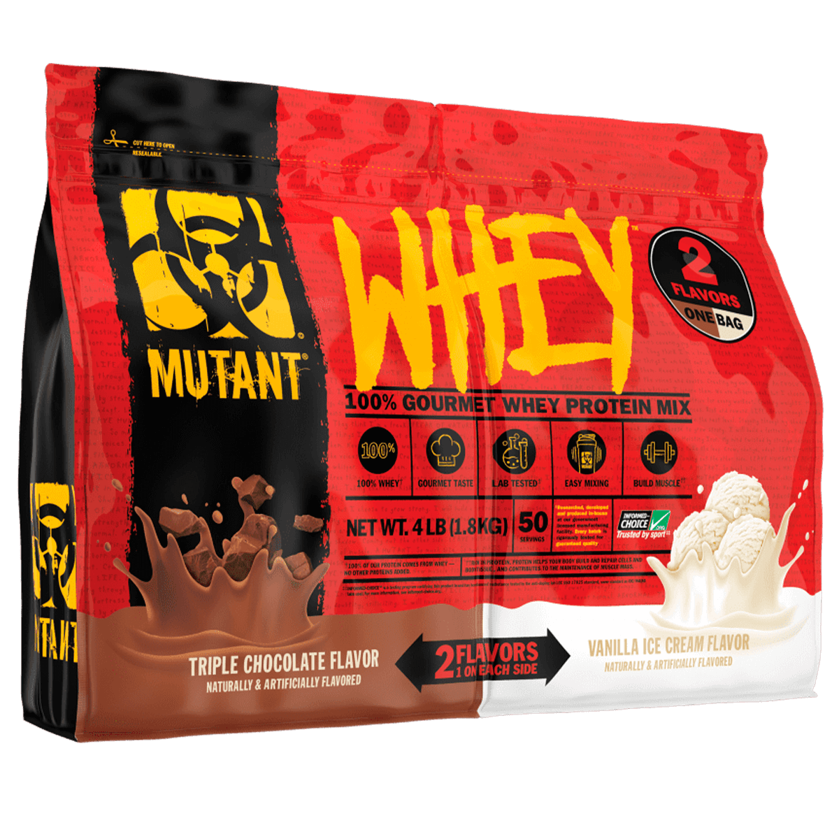 Mutant Whey - 4 lbs 2 sabores