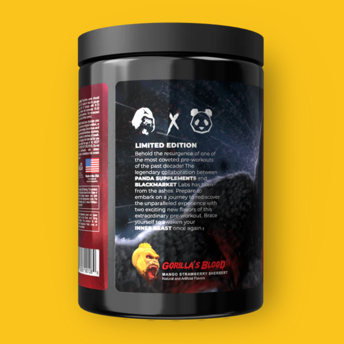BLACK MARKET PRE WORKOUT 40 SERV PANDA SUPPLEMENTS