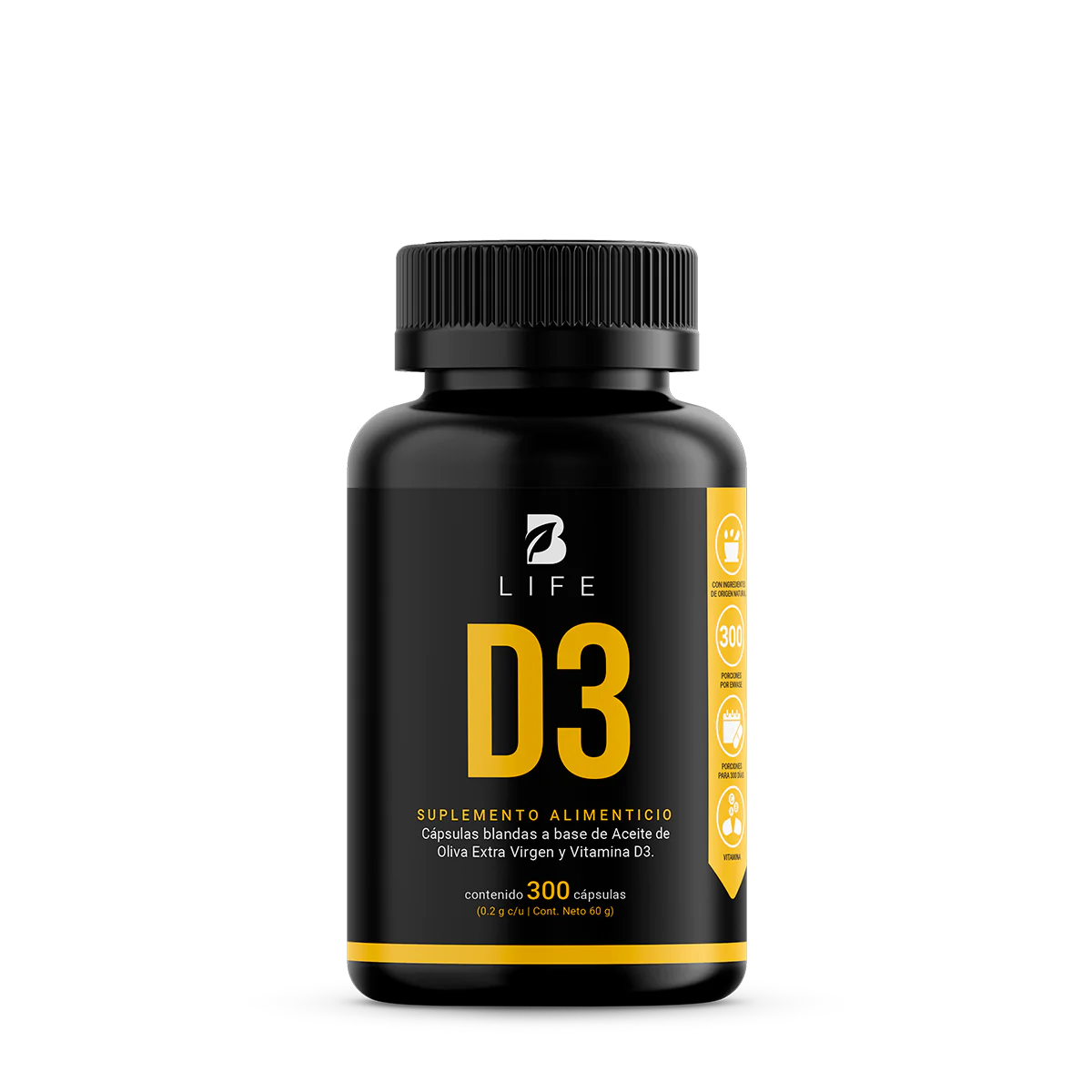 Vitamina D3 BLIFE - 300 Capsulas